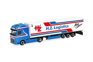 Herpa H0 DAF XG+ facelift Kühlkoffer-Sattelzug, H.Z. Logistics