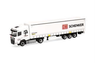 Herpa H0 DAF XG Gardinenplanen-Sattelzug, DB Schenker / City Trans Harz