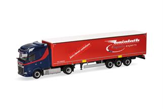 Herpa H0 DAF XG Gardinenplanen-Sattelzug, Heinloth