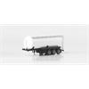 Herpa H0 Feldbinder Siloauflieger 42m3, Chassis schwarz