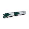Herpa H0 Iveco S-Way Gardinenplanen-Hängerzug, Spedition Schwarz