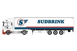 Herpa H0 Iveco S-Way LNG Gardinenplanen-Sattelzug, Sudbrink (Sonderserie Nord)