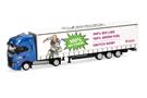 Herpa H0 Iveco S-Way LNG Jumbogardinenplanen-Sattelzug, J.S. Logistik GmbH (Club)