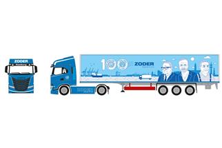 Herpa H0 Iveco S-Way MY24 Koffer-Sattelzug, 100 Jahre Zoder Spedition (SoSe Hamburg)