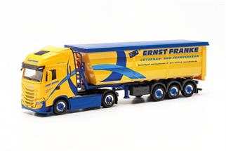 Herpa H0 Iveco S-Way Stahlrundmulden-Sattelzug, Ernst Franke