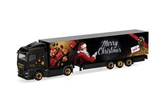 Herpa H0 MAN eTGX GM Koffer-Sattelzug, Weihnachtsmodell 2025