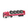 Herpa H0 MAN eTGX GX 40' Flatrackcontainer-Sattelzug mit Kabeltrommeln, ONE