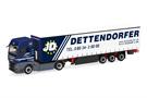 Herpa H0 MAN eTGX GX Gardinenplanen-Sattelzug, Dettendorfer