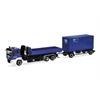 Herpa H0 MAN TGS M Wechsellader-LKW mit Anhänger, THW Singen