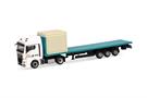 Herpa H0 MAN TGX GM Flachbett-Sattelzug mit 10'-Container, Circus Krone