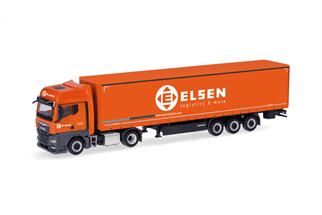 Herpa H0 MAN TGX GX Gardinenplanen-Sattelzug, Elsen