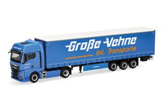 Herpa H0 MAN TGX GX Gardinenplanen-Sattelzug, Grosse-Vehne