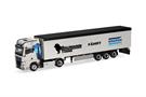 Herpa H0 MAN TGX GX Schubboden-Sattelzug, Baumann / Knapen