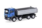 Herpa H0 MAN TGX NN Baukipper 4-achs, blau/silber