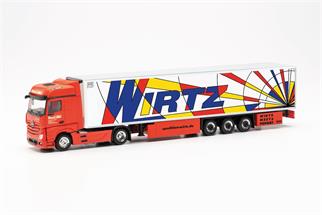 Herpa H0 MB Actros '18 Bigspace 15m-Kühlkoffer-Sattelzug, Wirtz Popart