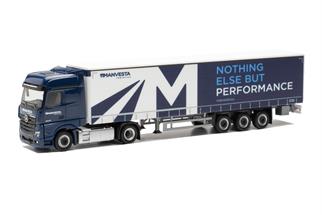 Herpa H0 MB Actros '18 L BigSpace Gardinenplanen-Sattelzug, MANVSTA (Club)