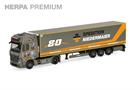 Herpa H0 MB Actros 18 L Gigaspace Kühlkoffer-Sattelzug, Niedermaier - 80 Jahre