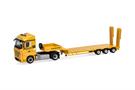 Herpa H0 MB Actros '18 Streamspace Semitieflade-Sattelzug, Leonhard Weiss