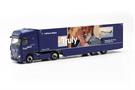 Herpa H0 MB Actros Gigaspace Koffer-Sattelzug, Lufthansa