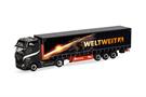 Herpa H0 MB Actros L '18 Gigaspace Gardinenplanen-Sattelzug, Ferntrans Haas