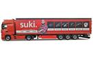 Herpa H0 MB Actros L Gigaspace Gardinenplanen-Sattelzug, suki/Justen (SoSe RLP)