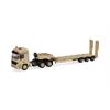 Herpa H0 MB Actros L MP1 Tieflade-Sattelzug, Belgische Armee - sandbeige