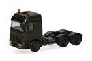 Herpa H0 MB Actros L MP1 Zugmaschine, Belgische Armee - olivgrün