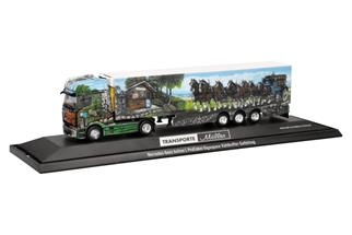 Herpa H0 MB Actros L ProCabin Gigaspace Kühlkoffer-Sattelzug, Müller Transporte Essen
