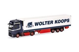Herpa H0 MB Actros L ProCabin Gigaspace Kühlkoffer-Sattelzug, Wolter Koops