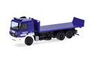 Herpa H0 MB Actros Wechsellader-LKW mit Abrollflat, THW Frankfurt/Main