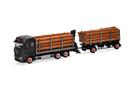 Herpa H0 MB Arocs '18 Bigspace Holztransporter-Hängerzug, Jürgen Ehrmann Transporte
