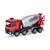 Herpa H0 MB Arocs M Betonmischer-LKW, rot/silber