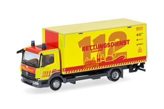Herpa H0 MB Atego '13 Koffer-LKW, Rettungsdienst Feuerwehr Bremen - Logistik