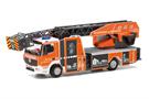 Herpa H0 MB Atego Drehleiter mit Gerätekasten, Feuerwehr Gersthofen