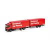 Herpa H0 MB Classicspace Kühlkoffer-Hängerzug, Penny