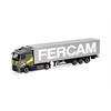 Herpa H0 MB eActros 600 ProCabin Streamspace Gardinenplanen-Sattelzug, Fercam