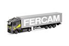 Herpa H0 MB eActros 600 ProCabin Streamspace Gardinenplanen-Sattelzug, Fercam