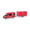 Herpa H0 MB Sprinter '18 Halbbus Hochdach mit Tandemanhänger, Colonia