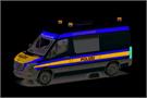 Herpa H0 MB Sprinter '18 Halbbus Hochdach, Polizei NRW / Unfallaufnahme