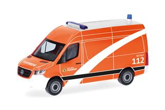Herpa H0 MB Sprinter 18 Kasten Hochdach, NKTW - Berliner Feuerwehr