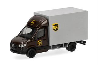 Herpa H0 MB Sprinter '18 mit Kofferaufbau, UPS