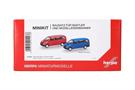 Herpa H0 MiniKit: MB Vito Bus 2003, rot und ultramarinblau (Inhalt: je 1 Stk.)