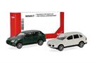 Herpa H0 MiniKit: Porsche Cayenne Turbo, racing green/sandweiss (Inhalt: je 1 Stk.)