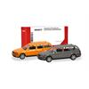 Herpa H0 MiniKit: VW Passat Variant B5, kommunalorange und mausgrau (Inhalt: je 1 Stk.)