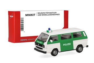 Herpa H0 MiniKit: VW T3 Bus, Polizei