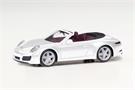 Herpa H0 Porsche 911 Carrera 2 Cabrio, carraraweiss metallic