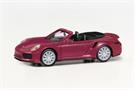 Herpa H0 Porsche 911 Turbo Cabrio, rubinrot metallic