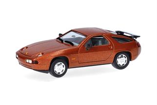 Herpa H0 Porsche 928 S4, cognacbraun metallic
