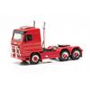 Herpa H0 Scania 143 Streamline 3-achs Solozugmaschine mit Dachträger und Pipes, rot