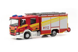 Herpa H0 Scania CP Crewcab Löschfahrzeug, Feuerwehr